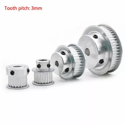 3M14T-120T Timing Belt Pulley Pitch 3mm With Step Bore4-20mm For 15mm Width Belt • $9.31