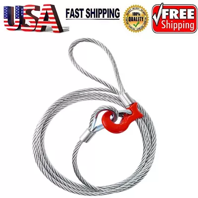 Single Leg Wire Rope Sling Choker 2.5T/5500Lbs Rated Load 8.2 FT RIGGING CABLE • $52.99