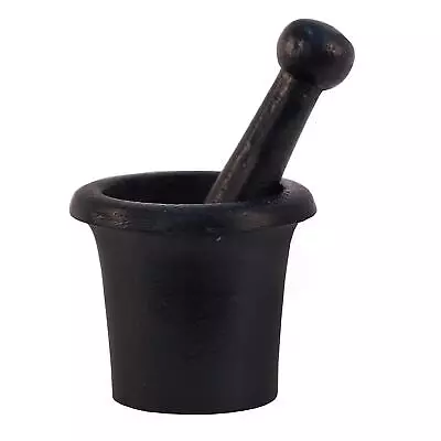 Cast Iron Mortar Pestle Rock-Ore Crusher--Assay-Gold-Silver-Quartz Sm • $35.24