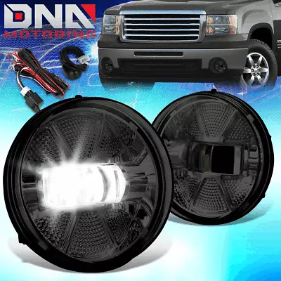 For 2007-2014 GMC Sierra 1500 2500HD 3500HD LED Fog Lights Lamps Smoked Lens • $67.68