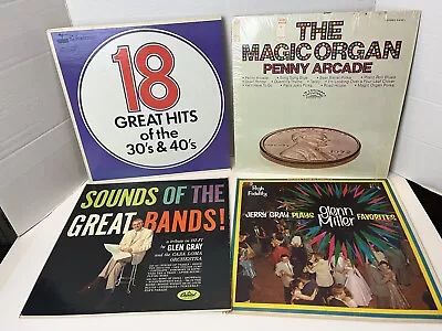 Vintage Vinyl Big Band Style LP Record Lot X4 Glenn Miller & More 1 Day Ship!👍 • $11.99