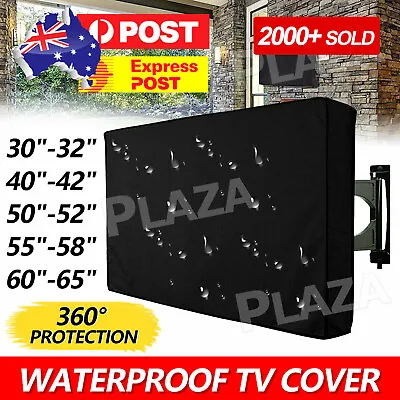 30-65 Inch Dustproof Waterproof TV Cover Outdoor Patio Flat Television Protector • $20.95