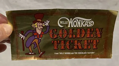 1971 WILLY WONKA ORIGINAL GOLDEN TICKET FROM MOVIE THEATER PROMO Roald Dahl • $143.99