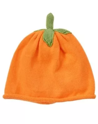 Gymboree Fall Festival Orange Pumpkin Sweater Beanie Hat 0 6 12 Nwt • $5.49