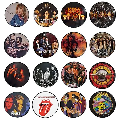 Music Bands Photo Picture Disc - Real 12  Vinyl - Upcycled Wall Art Design Decor • $15.99