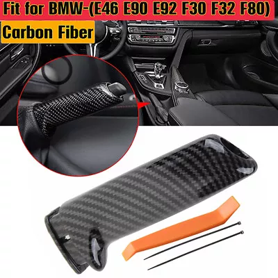For Bmw E36 E46 E90 E92 F30 F32 F80 F82 Carbon Fiber Brake Handle Handbrake Grip • $12.99