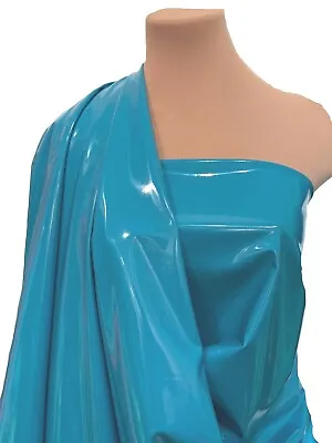 4 Way Stretch Pu Vinyl  Coated Turquoise  Fabric. 58    Bty cosplay Costumes • $15