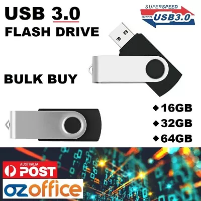 BULK BUY USB Flash Drive USB 3.0 Stick 5 / 10 / 20 Pack USB 3.0 WHOLESALE LOT • $520