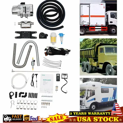 5KW 12V Diesel Water Heater Kit For RV Cars Heat Conduction Coolant Heating US • $310