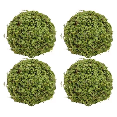  4 Pcs Garden Spheres For Planters Artificial Moss Balls Simulated Large • £21.99