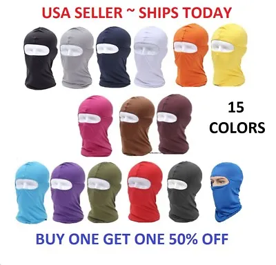 $5.48 • Buy Balaclava Face Mask UV Protection Ski Sun Hood Tactical Masks For Men Women US