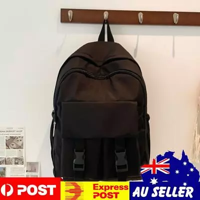 Woman Backpack Large Capacity Travel Bookbags Simple For Outdoor Sport (Black) • $16.49