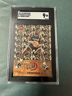 1992 Ultra All-rookies Shaquille O'neal #7 Sgc 9 • $25