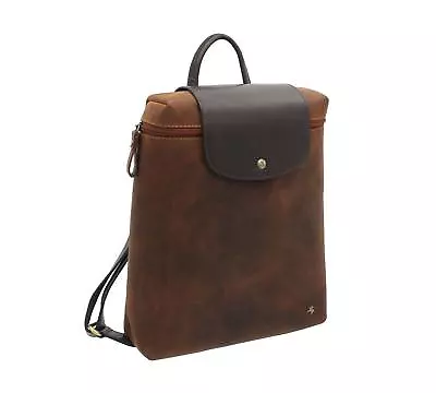 £83.99 • Buy Visconti Toscana Collection Distressed Oiled Leather SADDLE Backpack TC86