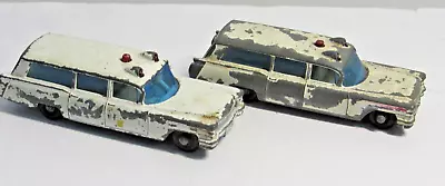 2 Matchbox S & S Cadillac Ambulance No. 54 By Lesney  GHOSTBUSTERS C3-27 • $12.50