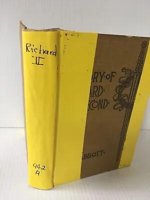 Richard II Makers Of History Vintage Book 1900 Jacob Abbott  • $33.49