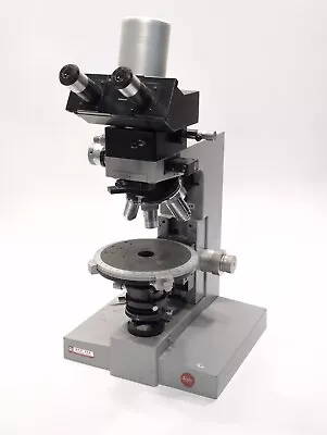 Leitz Wetzlar Trinocular Ortholux II Microscope W/ 5 Objectives & Rotating Stage • $999