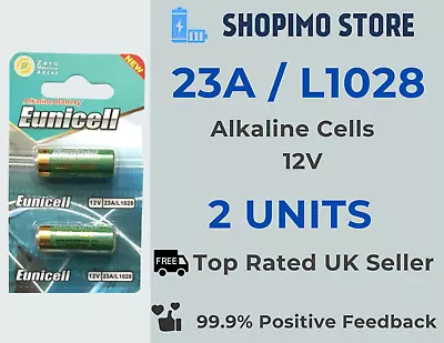 £2.29 • Buy 2 X L1028 23A 8LR23 23AE 12v Batteries Doorbell Chime Alkaline Eunicell Battery