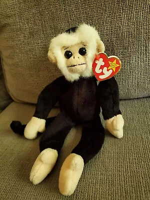 *RARE* Ty Beanie Baby Mooch The Monkey 1998 Hang Tag 1999 Tush Tag Error ⭐⭐⭐⭐⭐ • $240