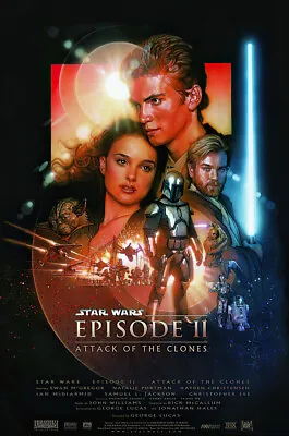 Star Wars: Episode II - Attack Of The Clones - Movie Poster (Reg.) (27 X 40 ) • $15.99