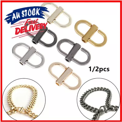 1/2pcs Adjustable Bag Chain Buckle Clip Handbag Bag Strap Alloy Accessories AU • $8.14