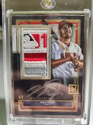 2020 Museum Collection Mike Trout Framed Auto Patch 1/1! • $1222