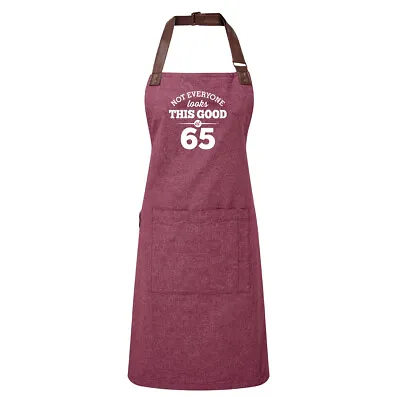 65th Birthday Apron Gift For Men Women Present Baking 65 Cooking BBQ Gift • £19.95