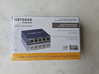 NETGEAR ProSafe GS105 5 Port Gigabit Desktop Switch • $19.90