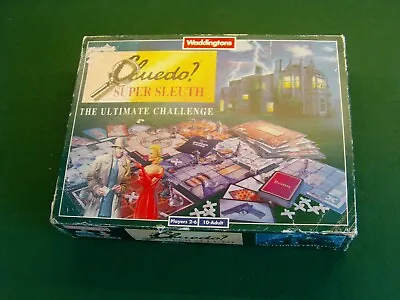 £12.95 • Buy Cluedo Super Sleuth Board Game Waddingtons 1995 See Description