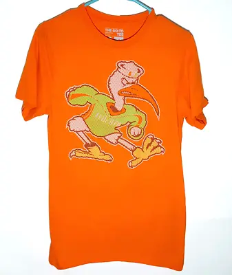 Miami Hurricanes T-Shirt By Adidas | Sebastian The Ibis Mascot | Mens Small • $13.95