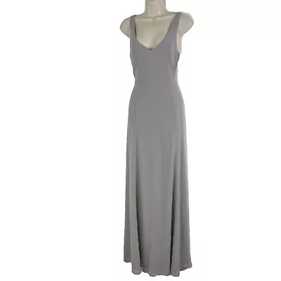 Show Me Your Mumu Maxi Dress Women's Medium Gray Chiffon Sleeveless Full Length • $17.49