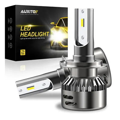 AUXITO H7 LED Headlight Bulbs High Low Beam Super Bright White CANBUS ERROR FREE • $23.99