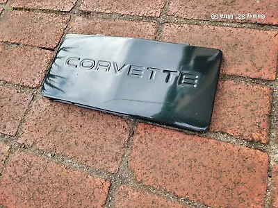 1991 - 96 C4 Corvette GM OEM Front License Plate Cover Filler Panel GREEN  • $150
