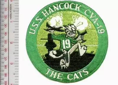 US Navy USS Hancock CVA-19 Catapult Crew Essex Class Carriers Patch Vel Hooks • $10.99