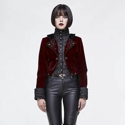 Devil Fahion Gothic Victorian Steampunk Reneissance Vampire Military Style Ja • £93.14