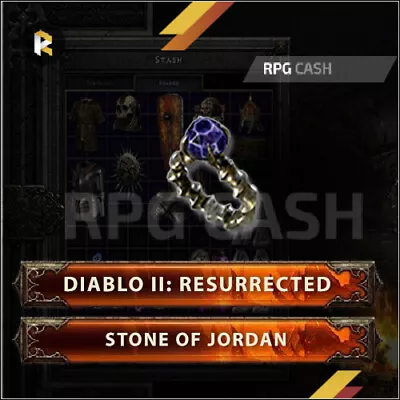 Stone Of Jordan Soj - Diablo 2 Resurrected D2r Diablo 2 PC/PS4/PS5 • $1