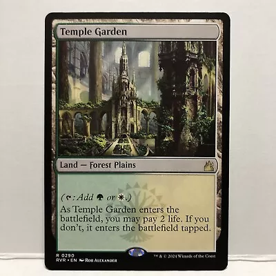 Magic: The Gathering Temple Garden Ravnica Remastered Rare #0290 • $12