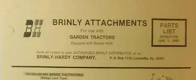 $89.41 • Buy Brinly Hardy Sleeve Hitch Garden Lawn Tractor Implements Parts (2 Manual S)