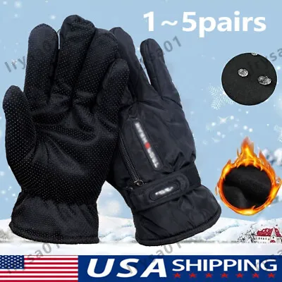 Mens Winter Thermal Warm Waterproof Lot Snowboarding Driving Work Gloves Mitten • $25.98