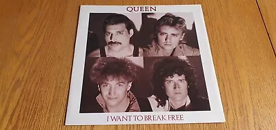 QUEEN -  I Want To Break Free 12  Single. UK. 1984. White Border Pic. Sleeve. • £3.99