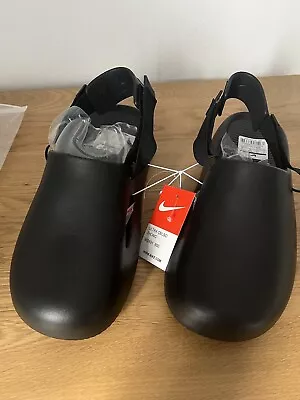 Nike Calm Black Mules Size 8.5 Mens • £36