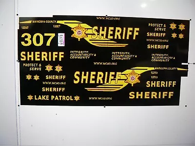 Maricopa County Sheriff Arizona  Lake Patrol Vehicle Decals 1:24 • $13.97