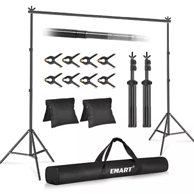 Emart Photo Video Studio Backdrop Support System Kit With Carry Bag • $34.50