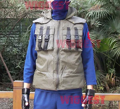 Kakashi Vest - Naruto Hatake Asuma Iruka Cosplay Costume Only Waistcoat Included • $36.99