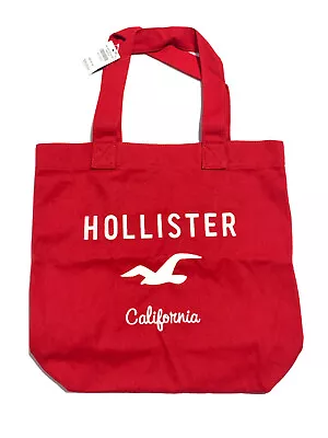 Hollister Pacific Merchants Red Seagull Logo Tote Bag Purse NWT • £21.85