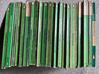 21x Vintage Green Penguin Crime Books MASSIVE BUNDLE Job Lot Gift Props FABULOUS • $26.53