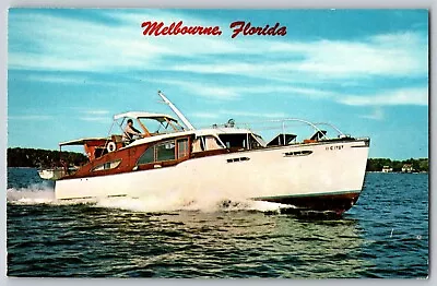 Melbourne Florida FL - Yacht Full Speed Ahead - Vintage Postcard - Unposted • $5.04