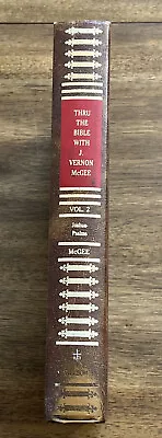 THRU THE BIBLE WITH J. Vernon McGee VOLUME 2 Joshua - Psalms 1982 Clean • $17.99