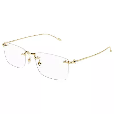 NEW Mont Blanc MB0241O-002 Gold Gold Eyeglasses • $240.22