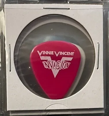 Vinnie Vincent Invasion Dana Strum Vintage 1986 Tour Guitar Pick Hair Metal Pink • $19.99